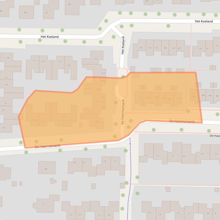 Kaart van postcodegebied 7433HN.