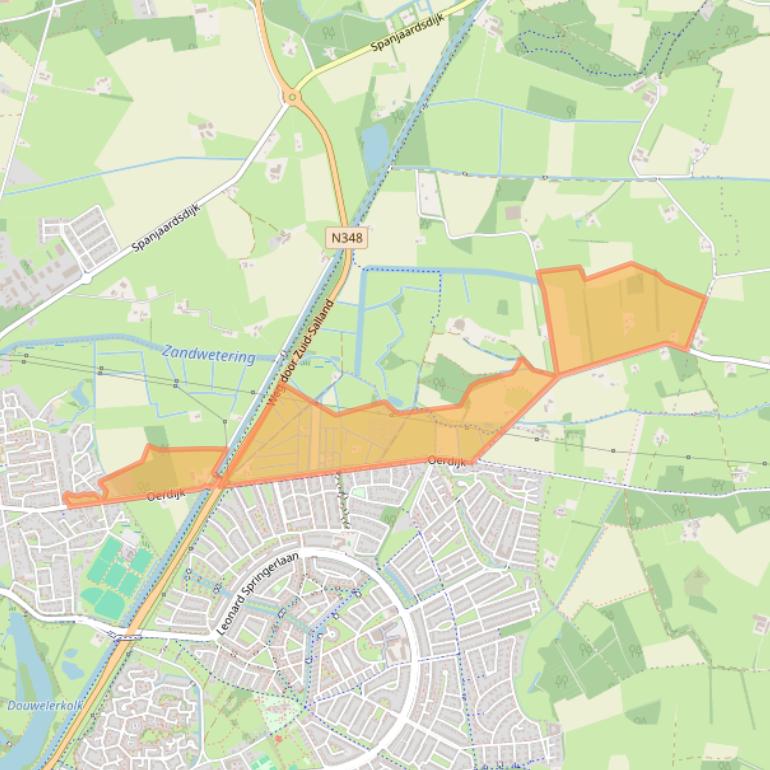 Kaart van postcodegebied 7433PA.