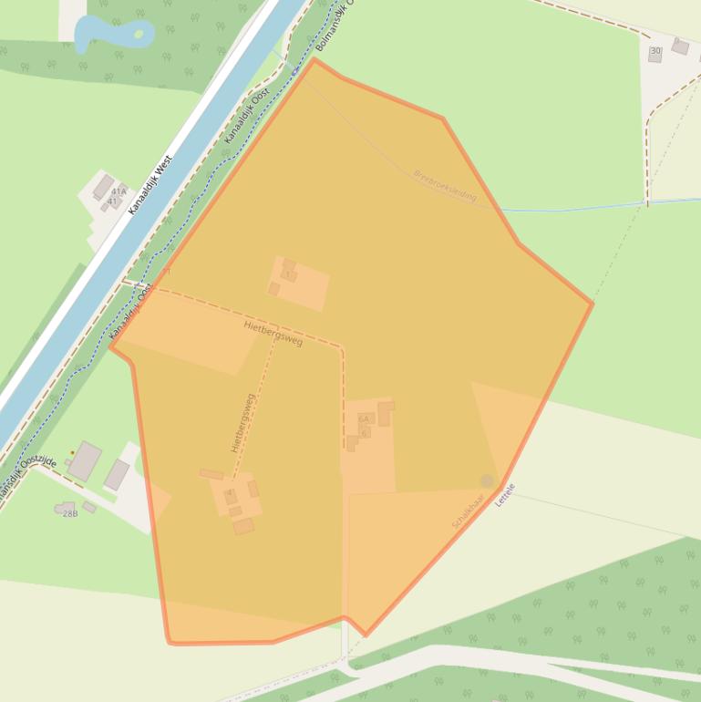 Kaart van postcodegebied 7433PL.