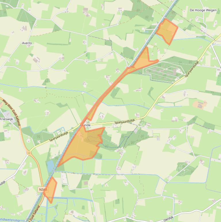 Kaart van postcodegebied 7433PP.