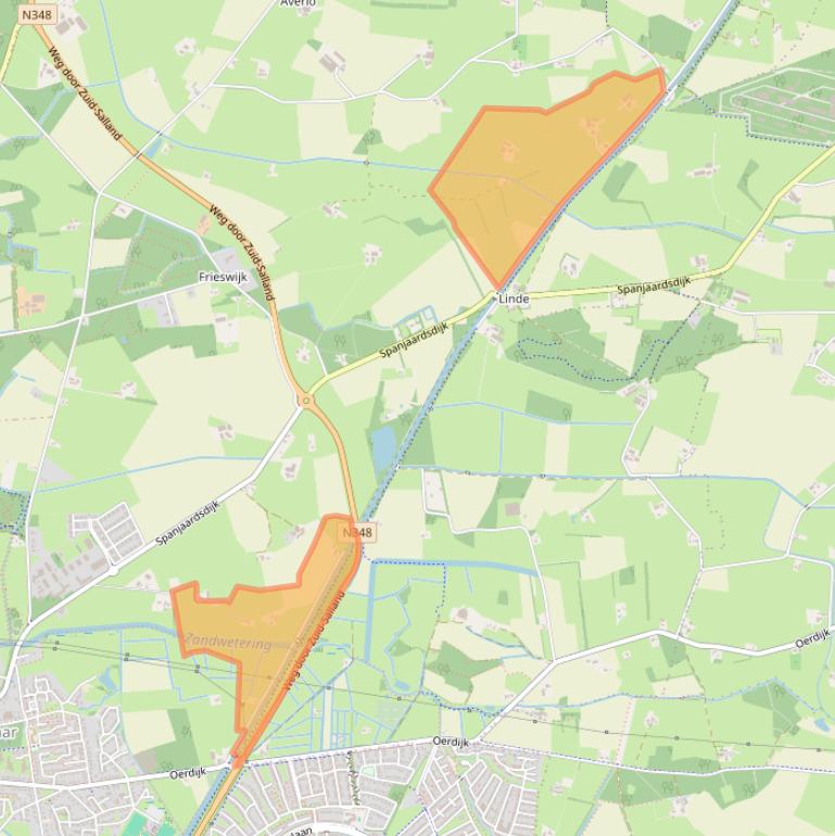 Kaart van postcodegebied 7433PS.