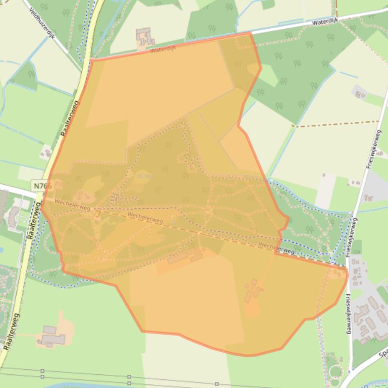 Kaart van postcodegebied 7433PZ.