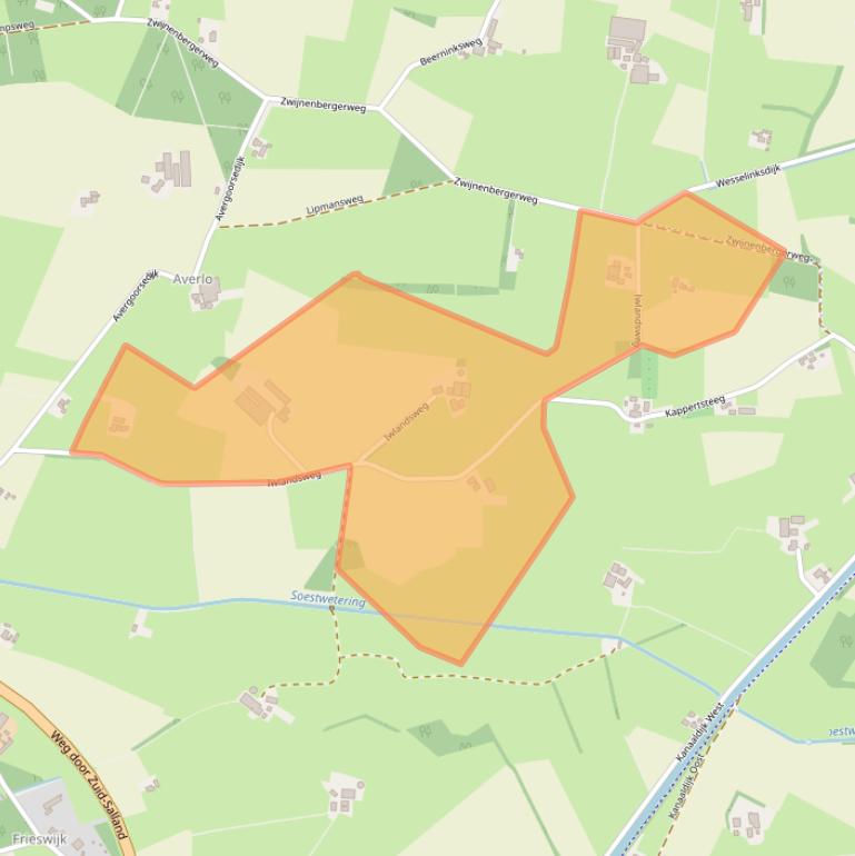 Kaart van postcodegebied 7433RH.