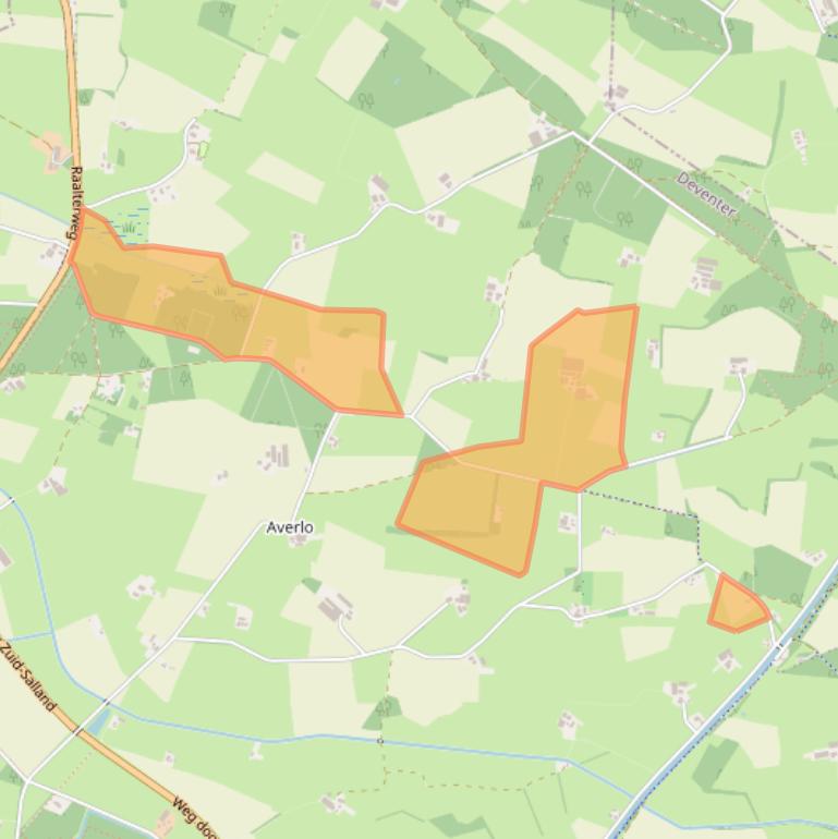 Kaart van postcodegebied 7433RK.