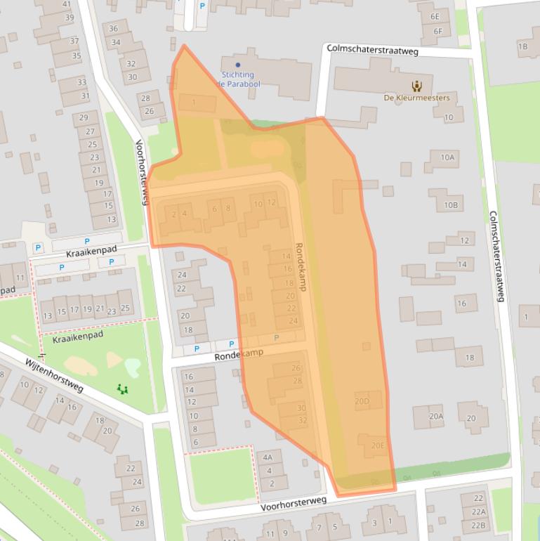 Kaart van postcodegebied 7433SJ.