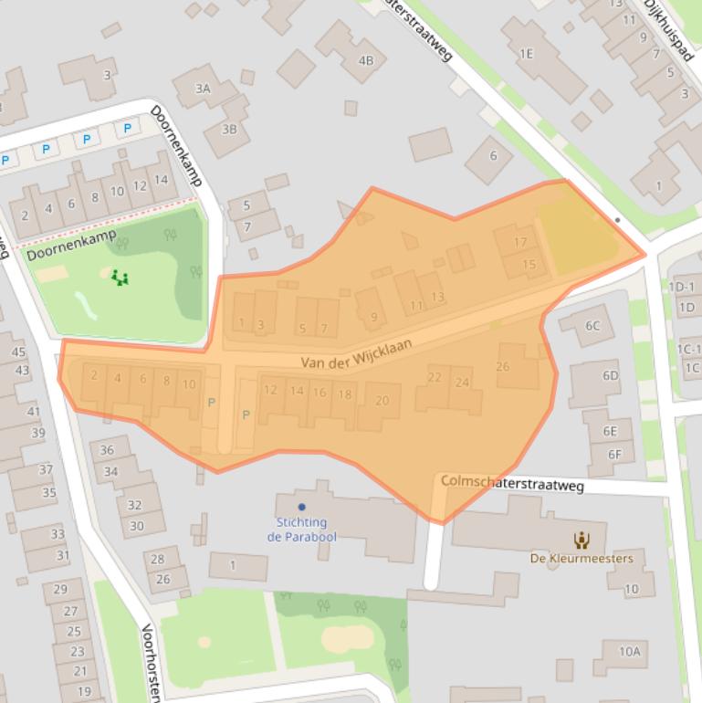 Kaart van postcodegebied 7433SK.