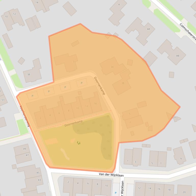 Kaart van postcodegebied 7433SL.