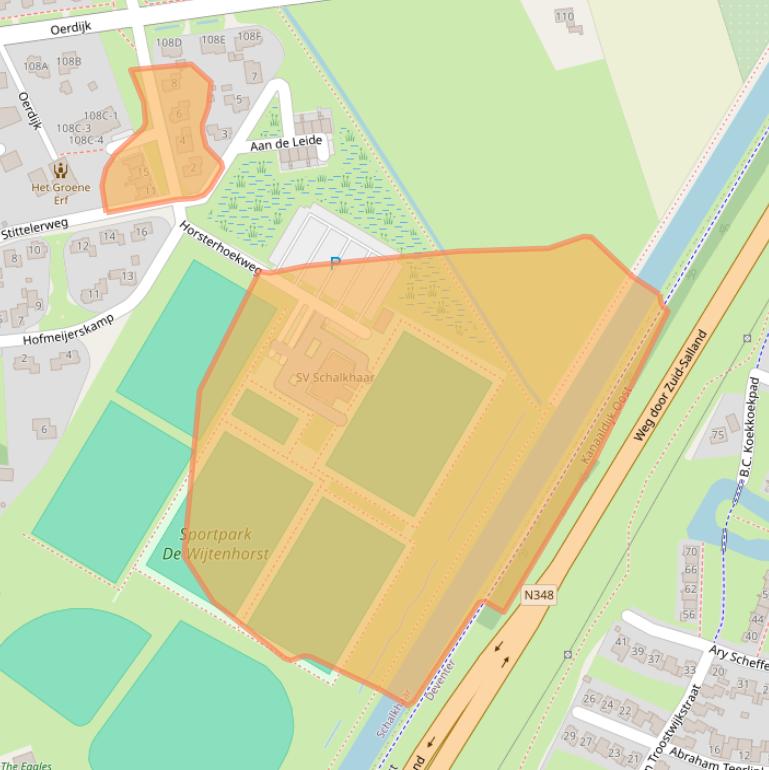 Kaart van postcodegebied 7433SV.