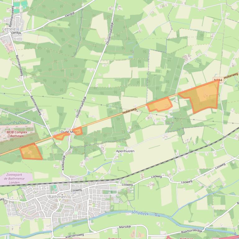 Kaart van postcodegebied 7434PB.