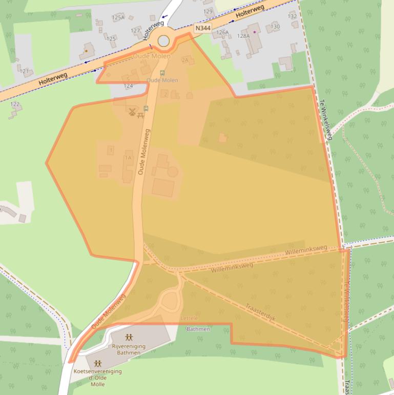 Kaart van postcodegebied 7434PD.