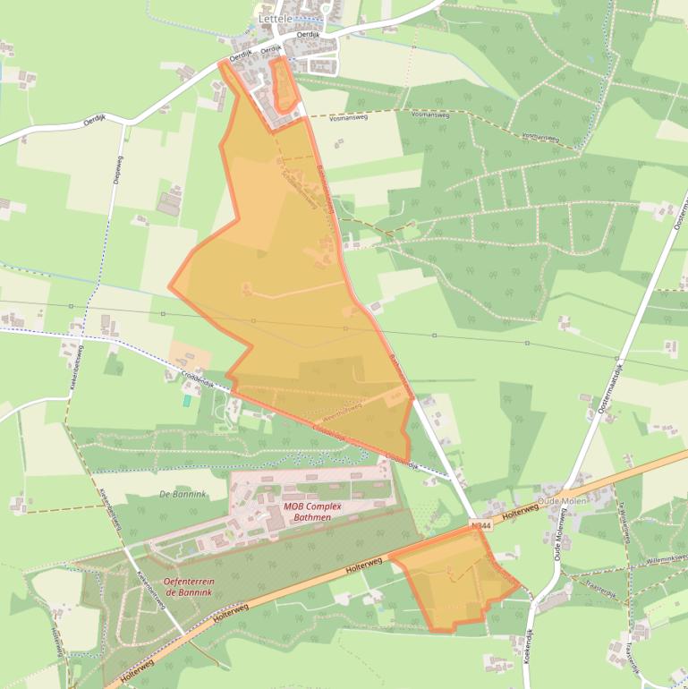 Kaart van postcodegebied 7434PW.