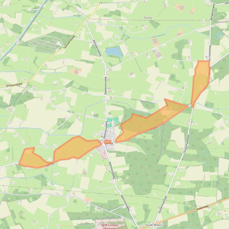 Kaart van postcodegebied 7434RA.