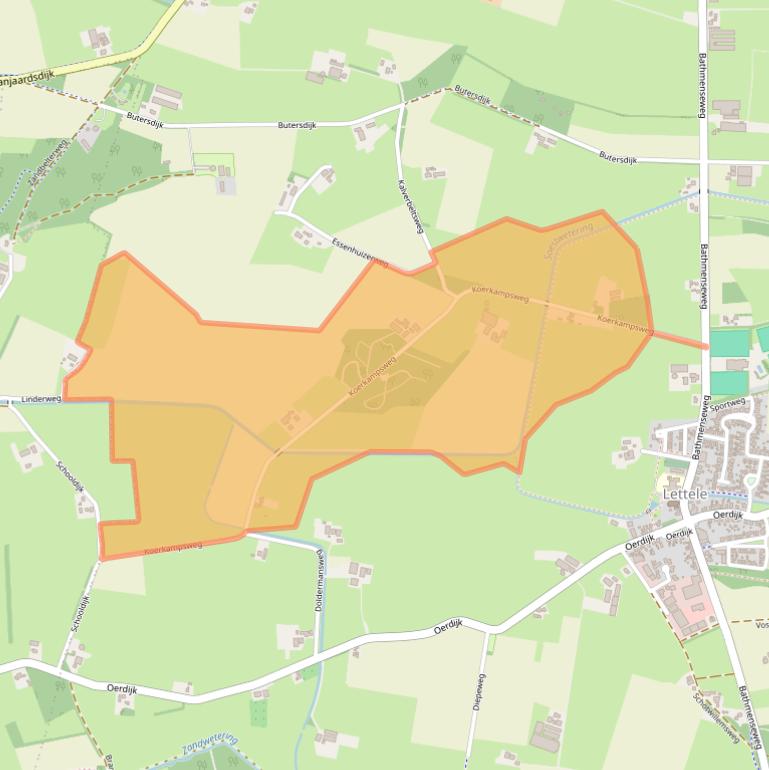 Kaart van postcodegebied 7434RE.