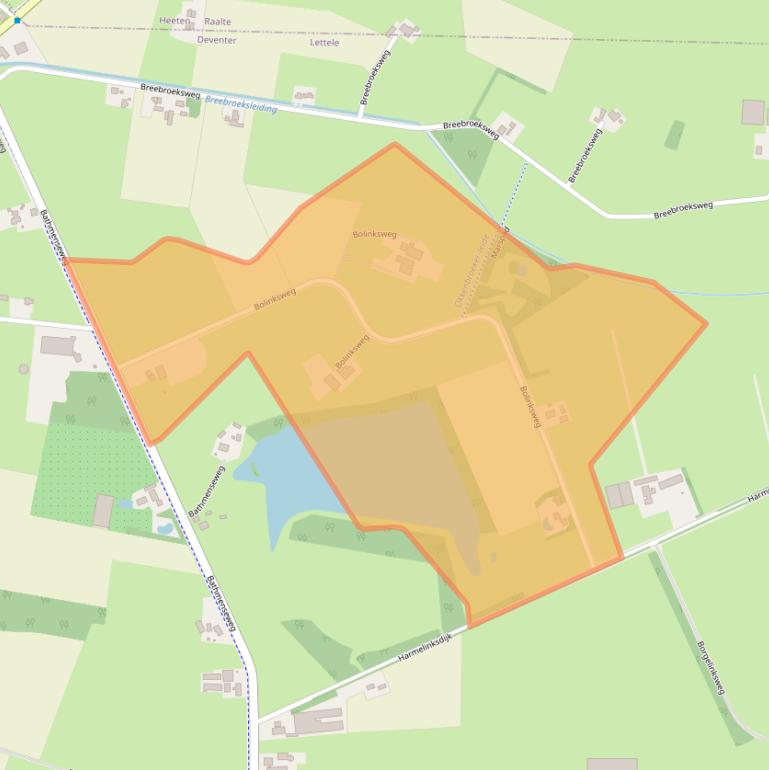 Kaart van postcodegebied 7434RM.