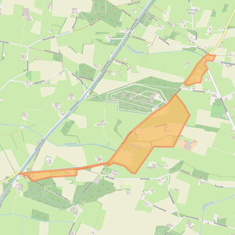 Kaart van postcodegebied 7434RT.