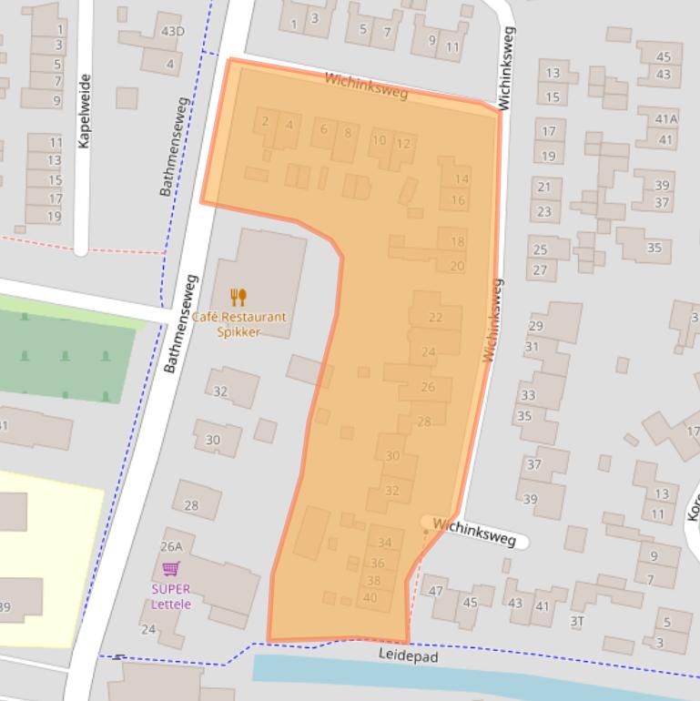 Kaart van postcodegebied 7434RW.