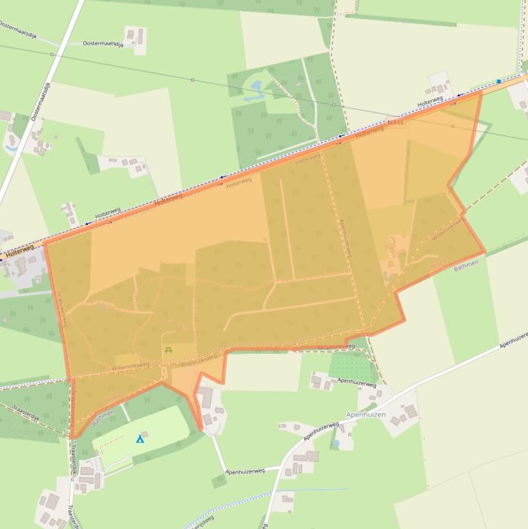 Kaart van postcodegebied 7434RX.
