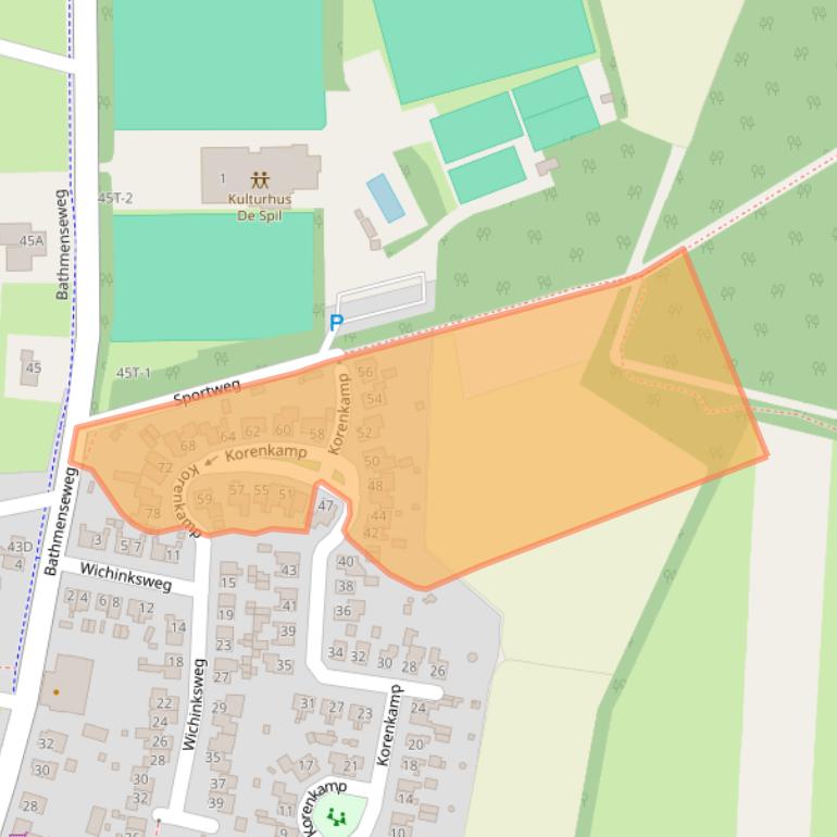 Kaart van postcodegebied 7434SJ.