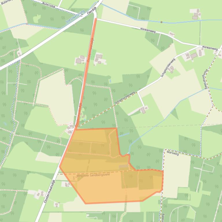 Kaart van postcodegebied 7434TB.