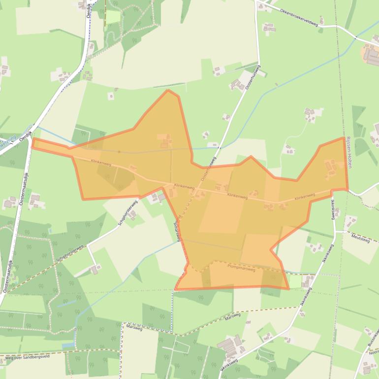 Kaart van postcodegebied 7435PD.