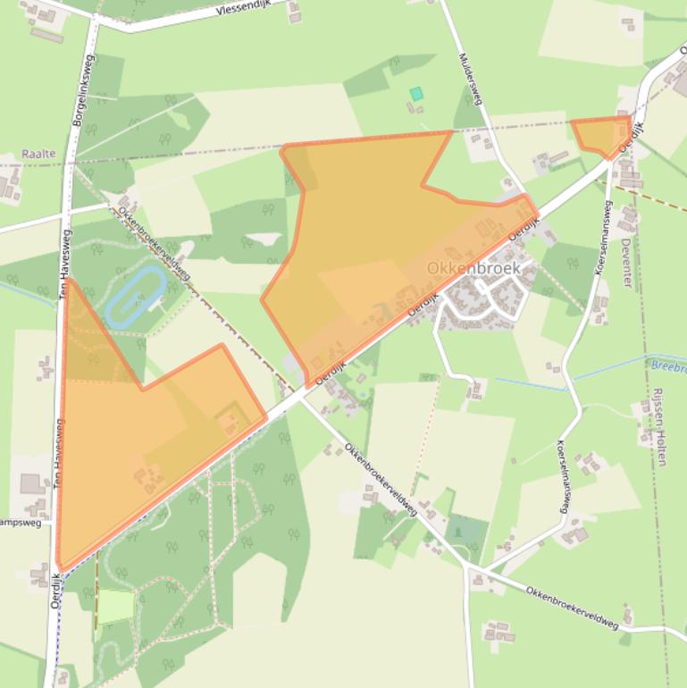 Kaart van postcodegebied 7435PJ.