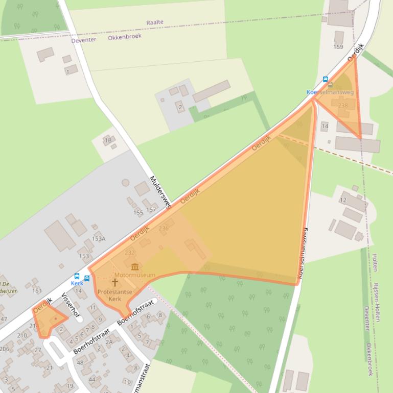 Kaart van postcodegebied 7435PL.