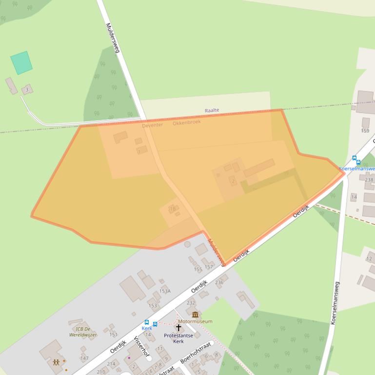 Kaart van postcodegebied 7435PN.