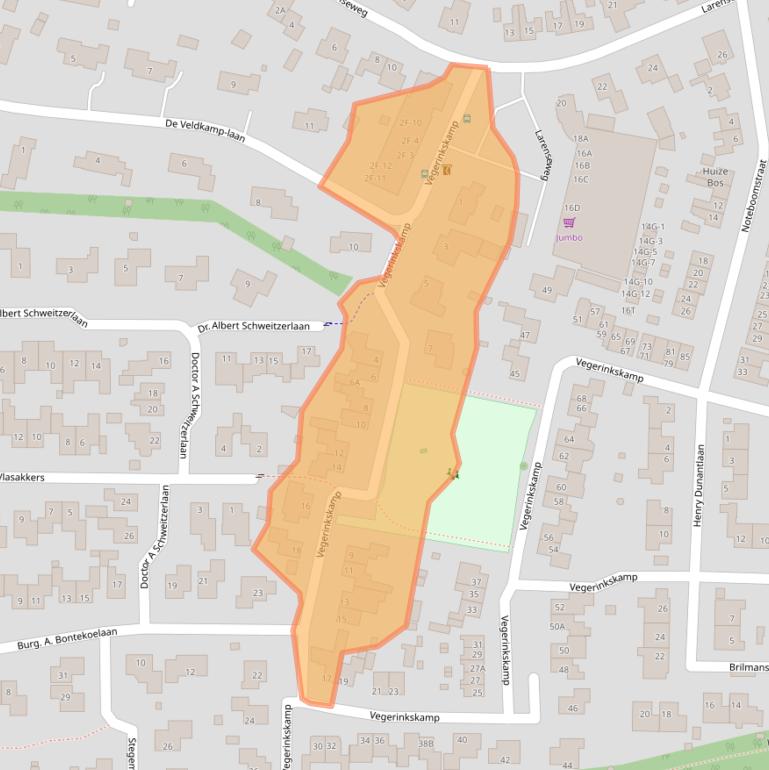 Kaart van postcodegebied 7437AB.