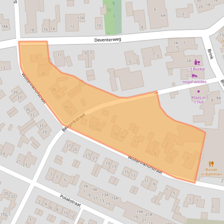 Kaart van postcodegebied 7437AZ.
