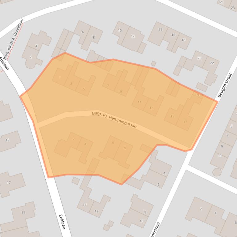 Kaart van postcodegebied 7437BA.