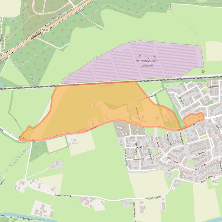 Kaart van postcodegebied 7437BK.