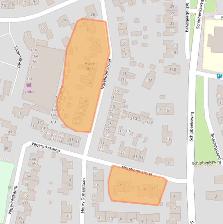 Kaart van postcodegebied 7437BP.