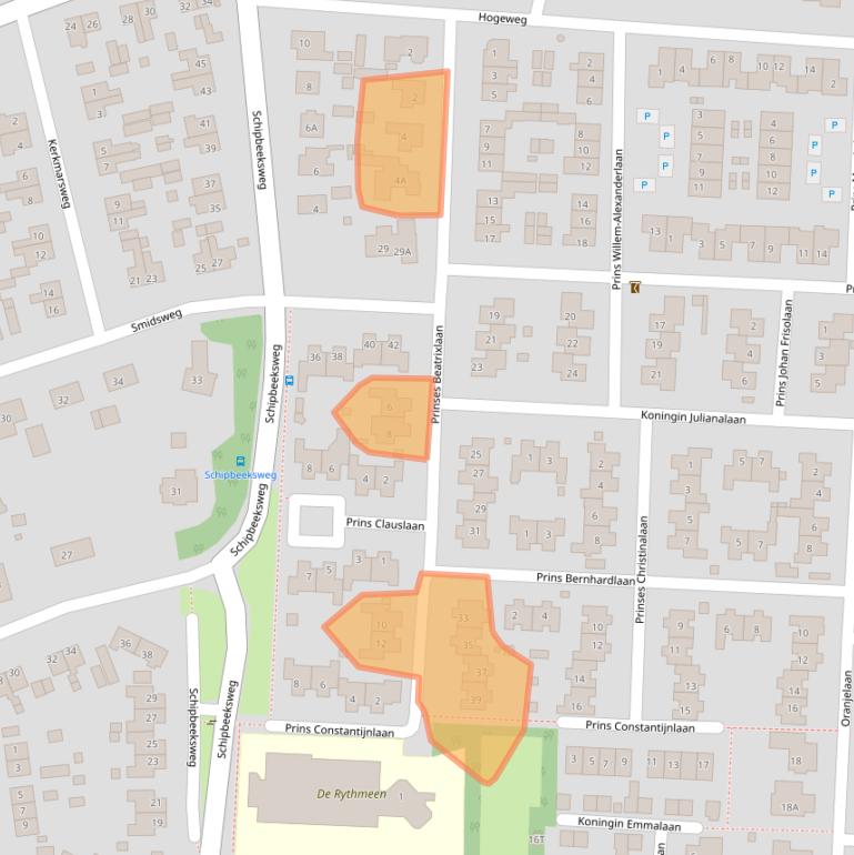 Kaart van postcodegebied 7437CB.