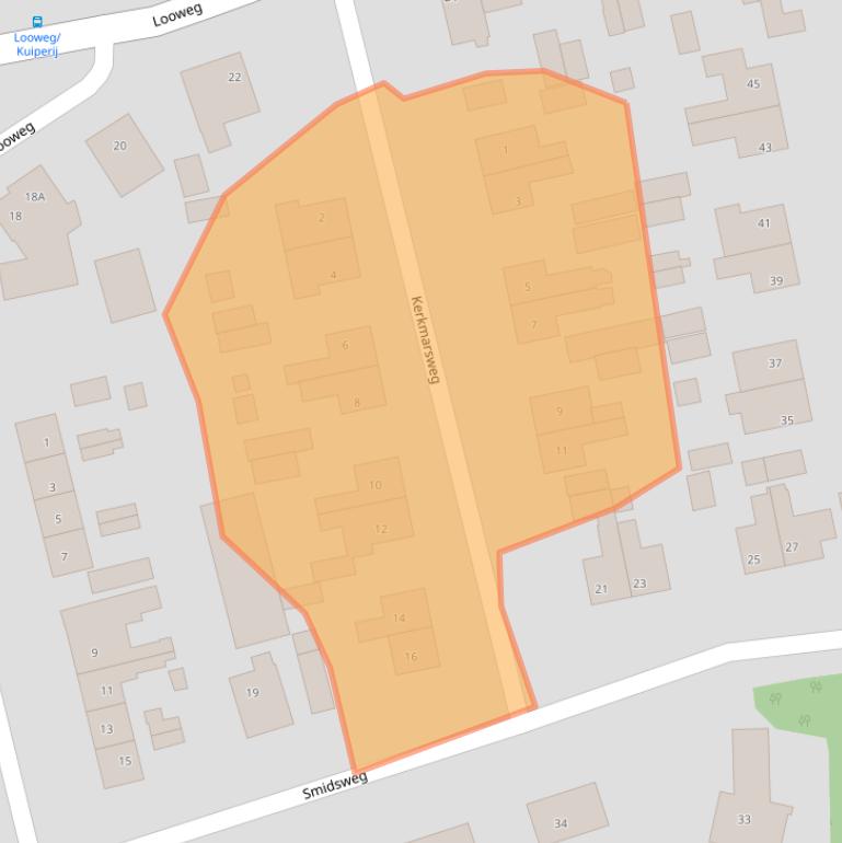 Kaart van postcodegebied 7437CE.