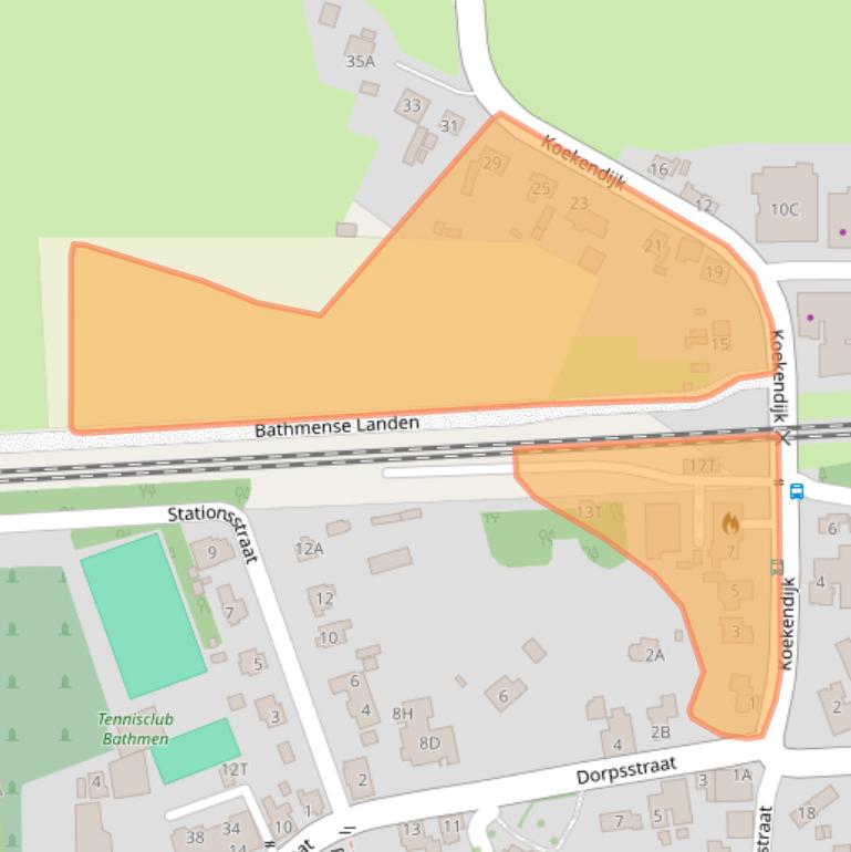 Kaart van postcodegebied 7437CJ.