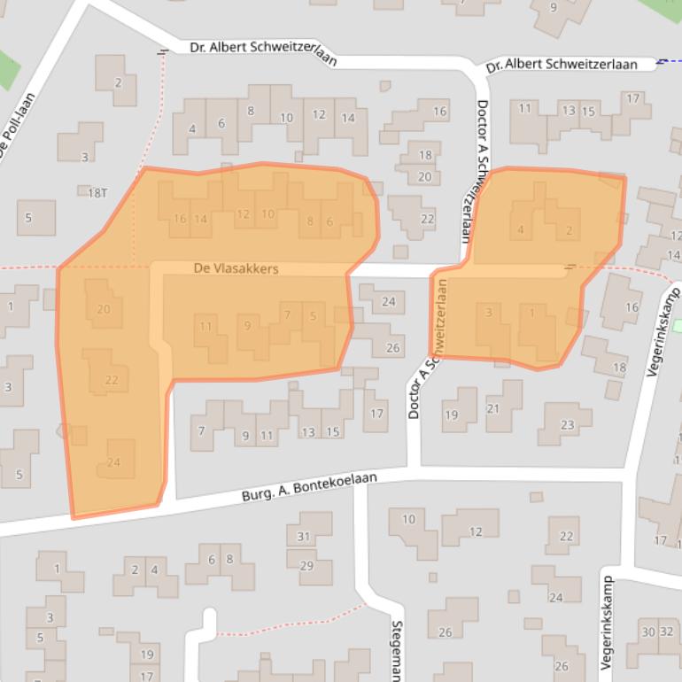 Kaart van postcodegebied 7437CL.