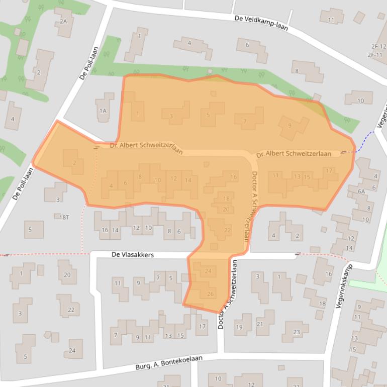Kaart van postcodegebied 7437CM.