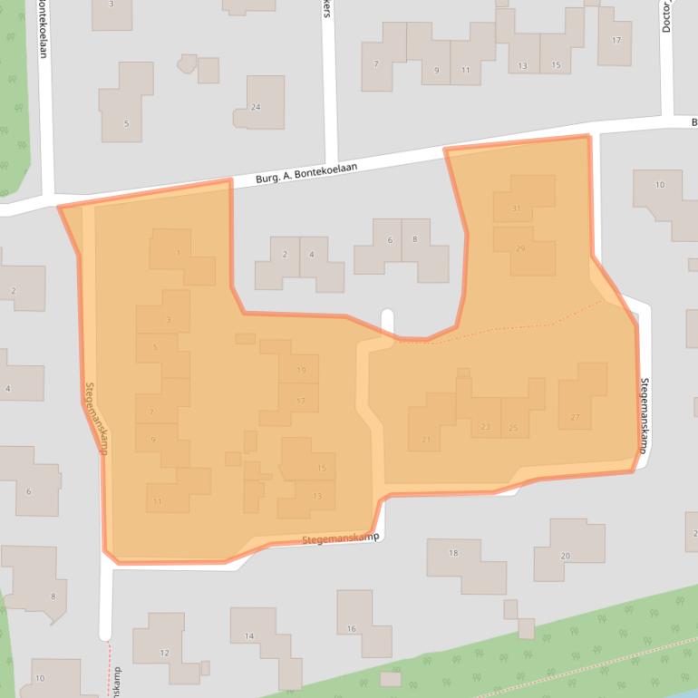 Kaart van postcodegebied 7437CT.