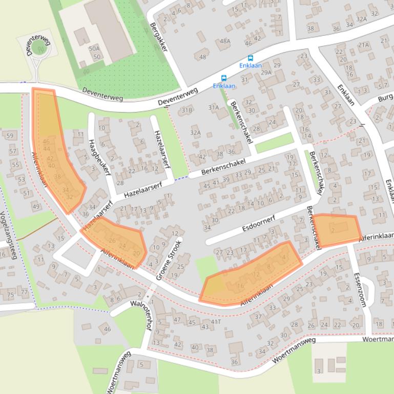 Kaart van postcodegebied 7437DC.