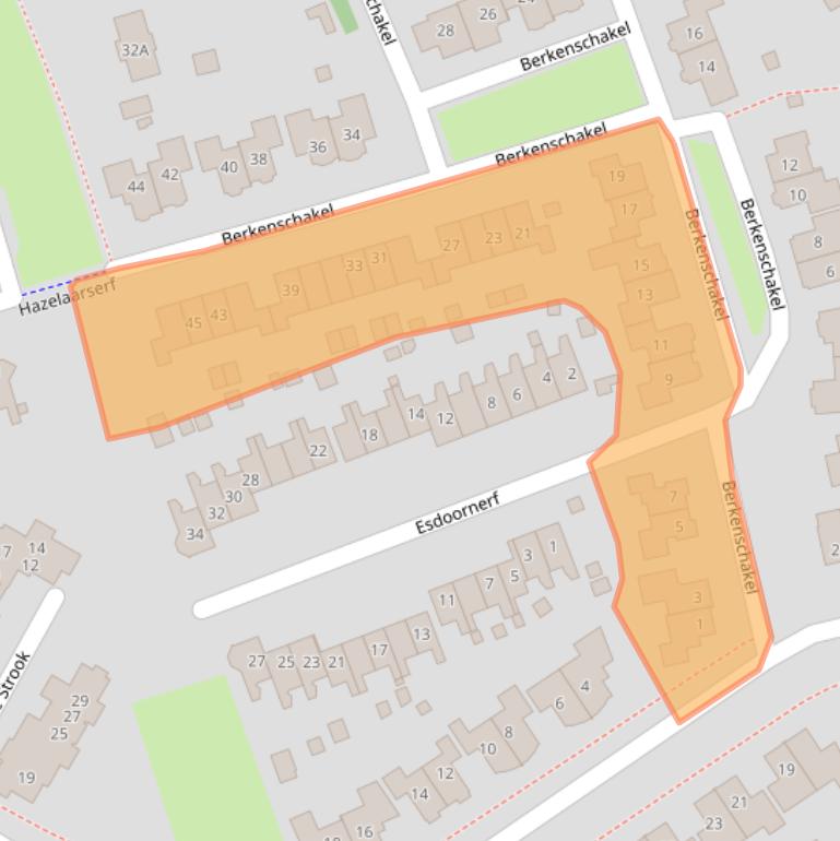 Kaart van postcodegebied 7437DE.