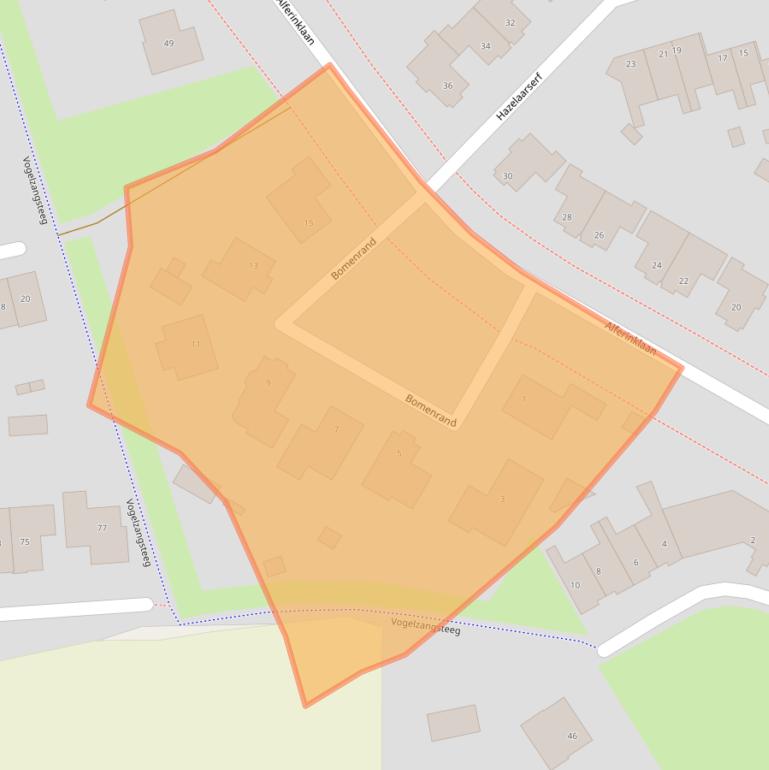 Kaart van postcodegebied 7437DH.