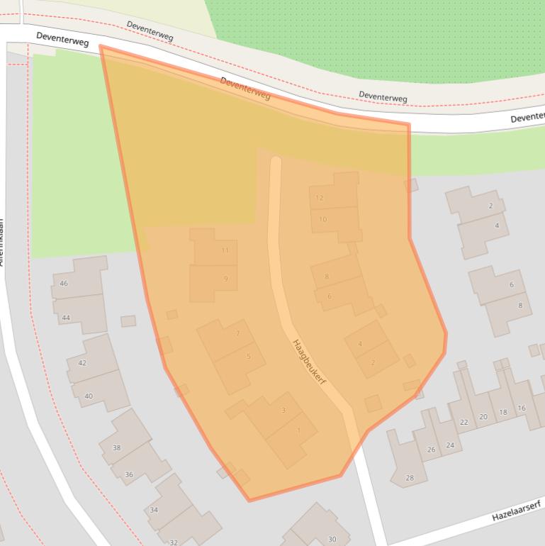 Kaart van postcodegebied 7437DR.