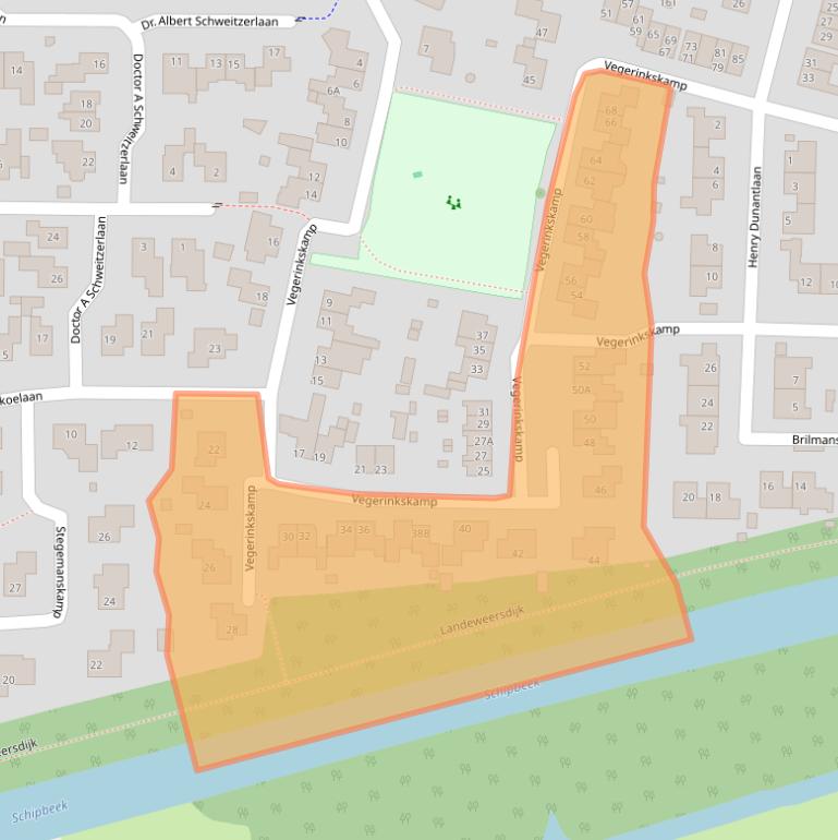 Kaart van postcodegebied 7437GA.