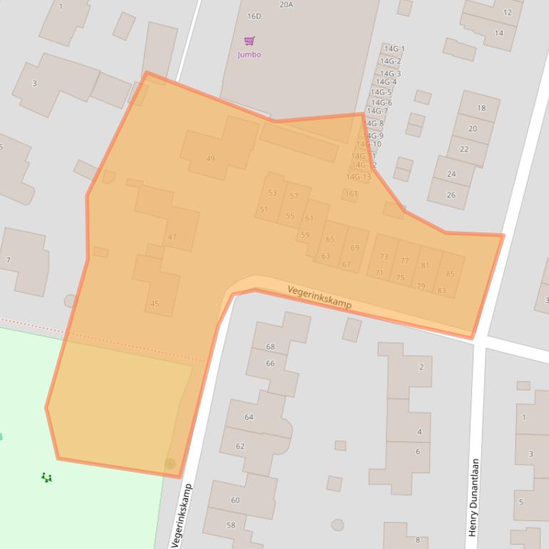 Kaart van postcodegebied 7437GC.