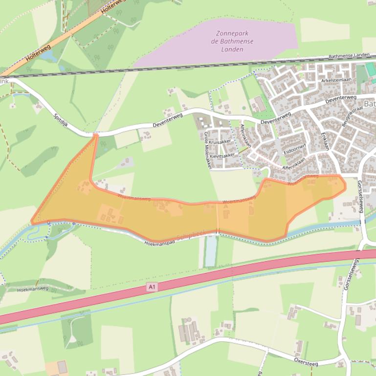 Kaart van postcodegebied 7437PL.