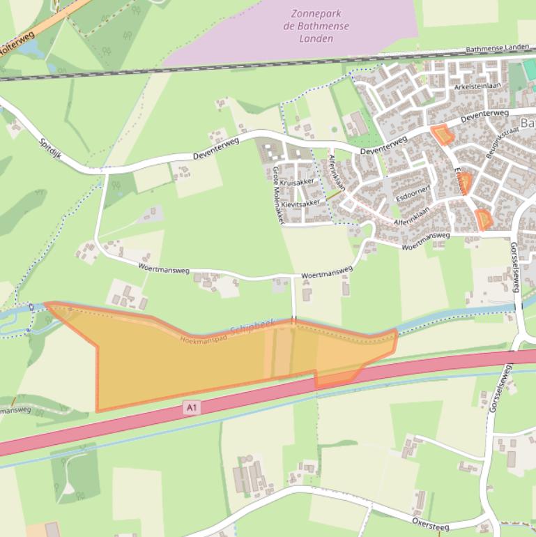 Kaart van postcodegebied 7437PN.