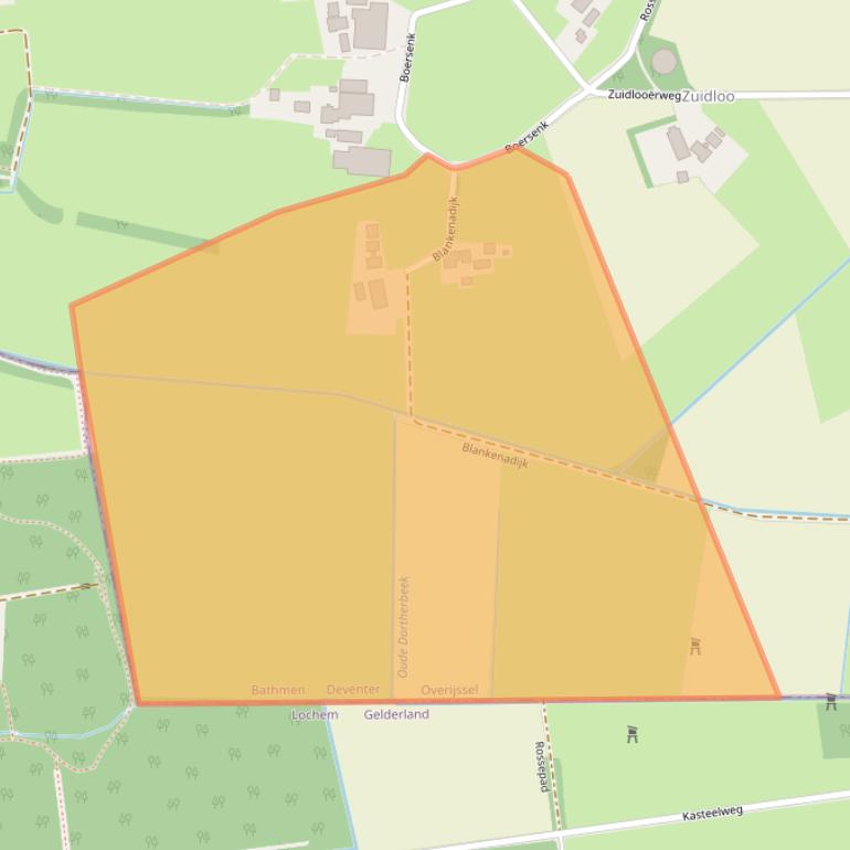 Kaart van postcodegebied 7437PP.