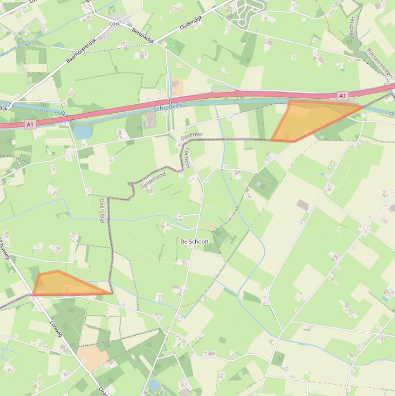 Kaart van postcodegebied 7437RC.