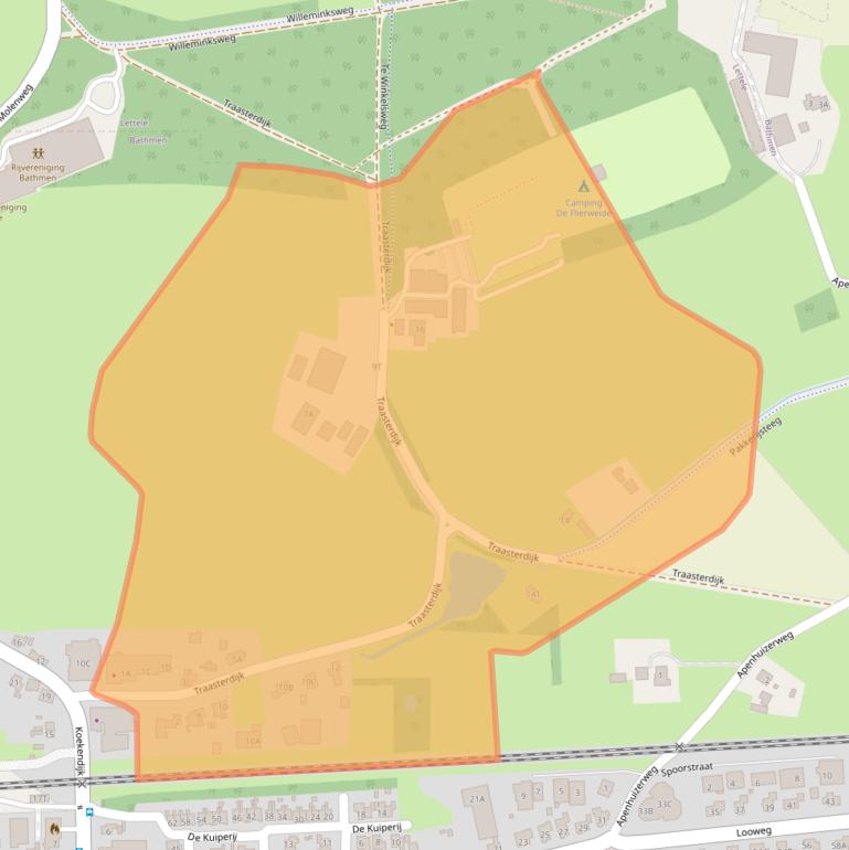 Kaart van postcodegebied 7437RZ.