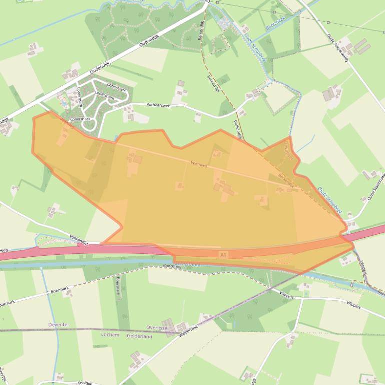 Kaart van postcodegebied 7437SG.
